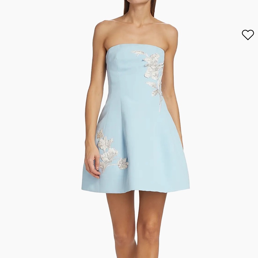 Sachin + Babi Light Blue Floral Mini Dress